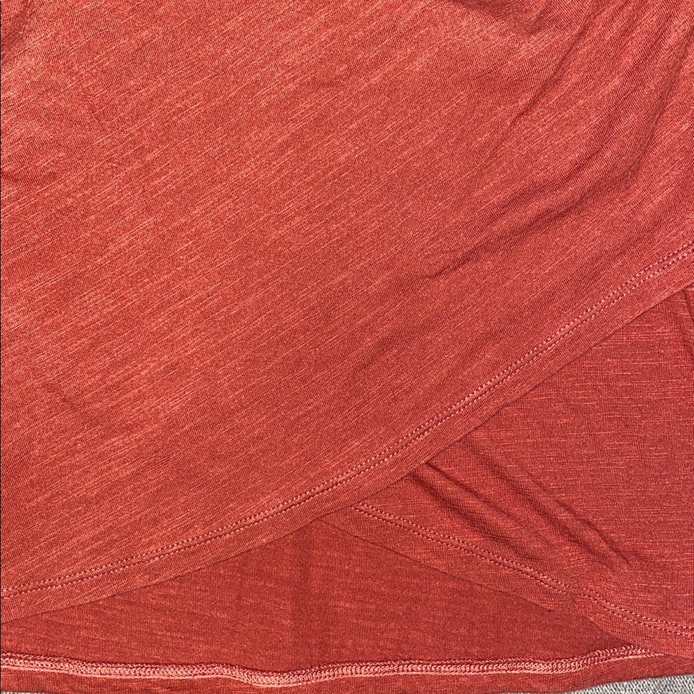 Nine West Brick Red Tulip Hem Sleeveless Mini Dress - Picture 6 of 6